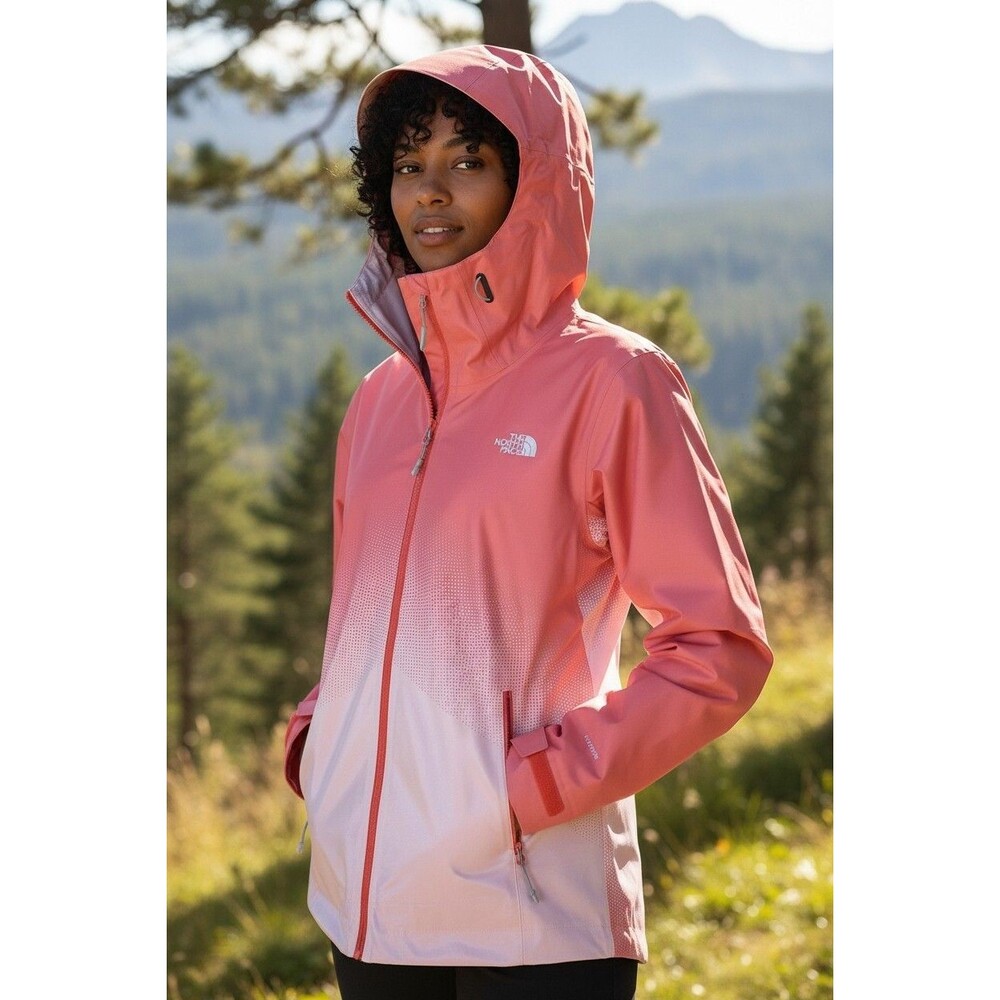 North Face Fuse Form Dot Matrix Jacket,Size XL,Pink Fade